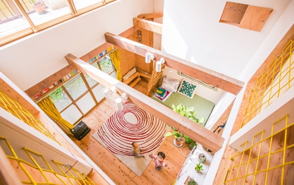 日本名古屋挑高跃层的梦幻木屋 美观实用新设计