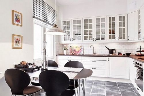 瑞典风格秋季色系公寓 厨房