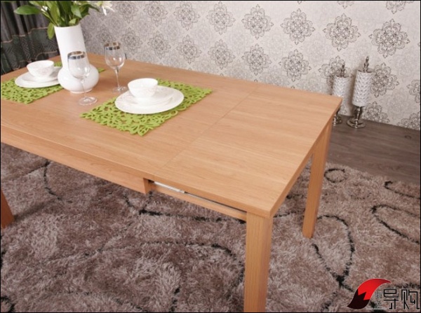 意风环保板材伸缩式餐桌