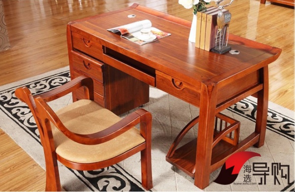 实木书桌配套椅子