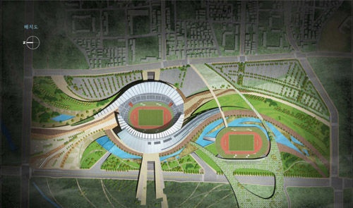 2014韩国仁川亚运会主体育场馆 可持续的设计方案