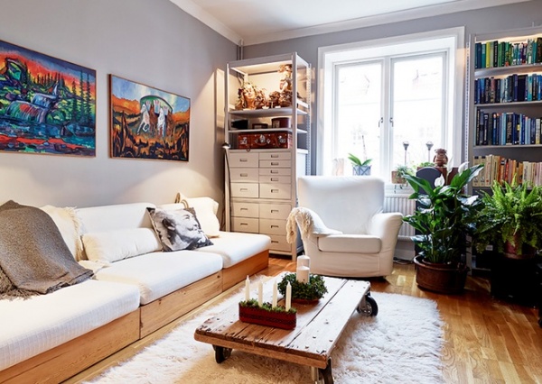 瑞典64平米城市乡村风公寓 打造自己专属新风格