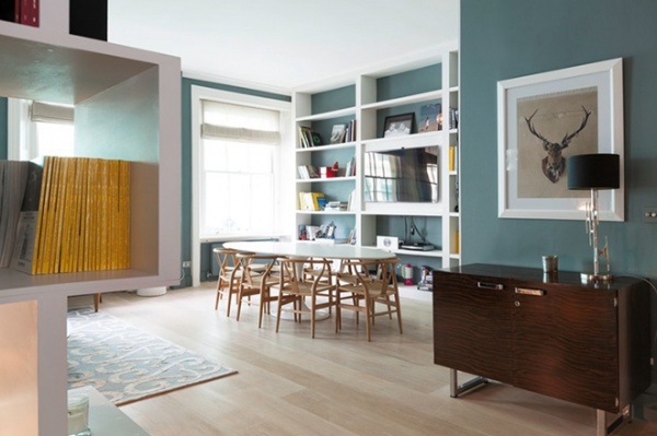 伦敦摩登中国风一居室公寓 富有异域风情的设计
