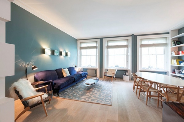 伦敦摩登中国风一居室公寓 富有异域风情的设计
