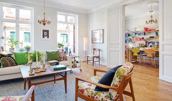 瑞典古典乡村风一居室公寓 打造温馨浪漫家居