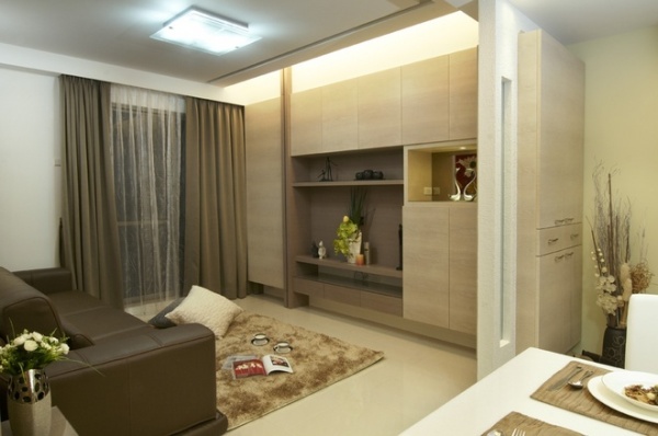 一房一厅家居时尚新风范 创意设计高品质新生活