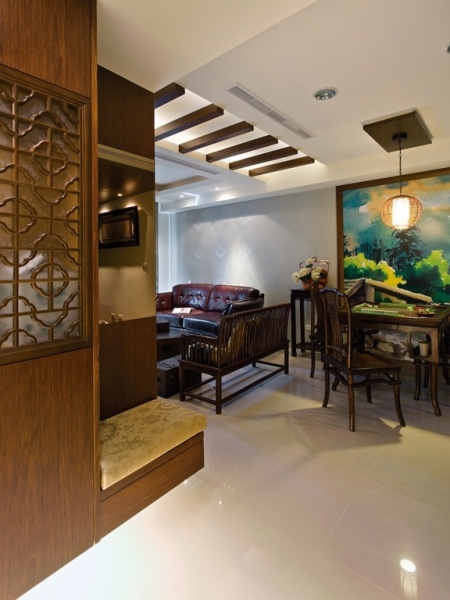运用古董窗花设计空间 打造中式上海风三室两厅
