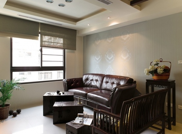 添加运用古董窗花设计空间 打造中式上海风三室两厅
