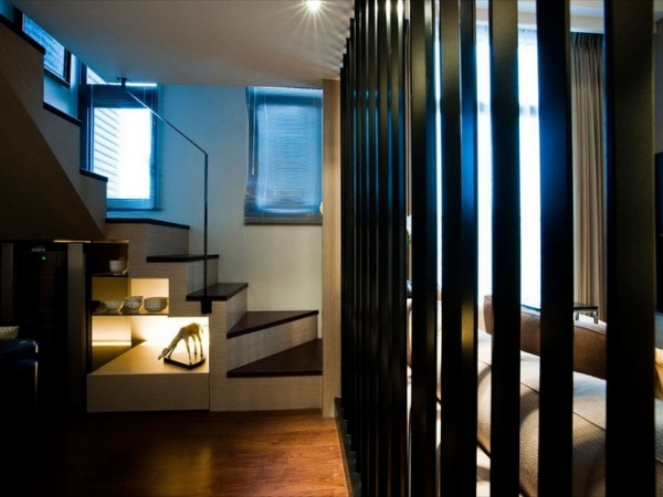 追求质感两室两厅装修 保留高度拥有独立小空间
