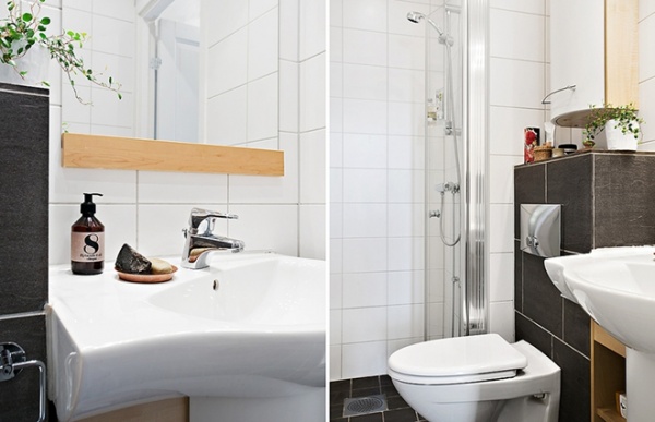 巧妙收纳设计的瑞典公寓 线条简单的简约风格
