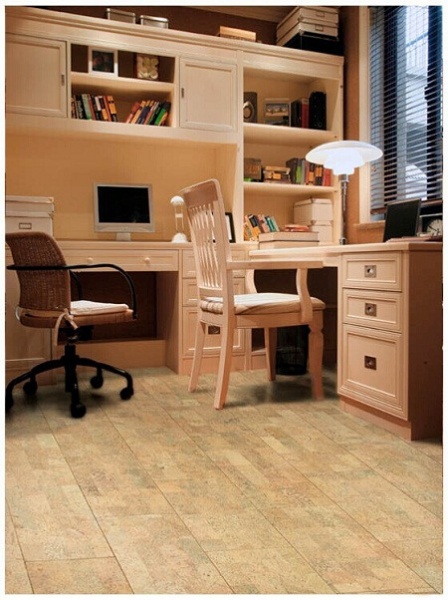 秋季装修地板推荐：得高软木地板的书房装修效果
