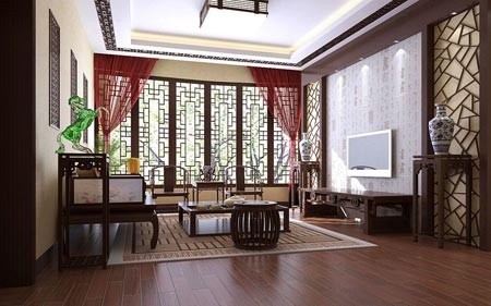 中式装修风格：优雅闲适客厅打造