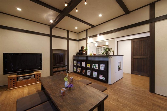 日式风格装修，日式风格案例，榻榻米设计，榻榻米案例，客厅设计