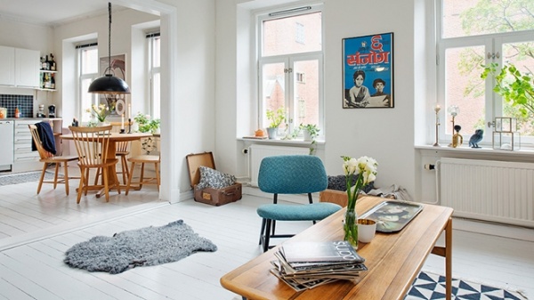 瑞典 73平米现代混搭风公寓