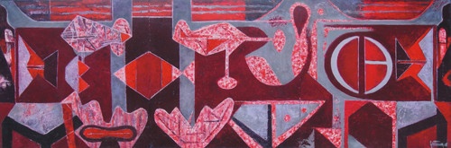 奥斯卡•古特曼作品-FORMAS FLOTANDO EN EL ROJO 红河中浮动的形状