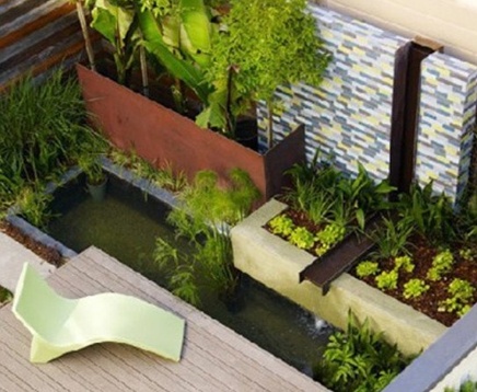 阳台鱼池设计效果图和阳台水池装修效果图