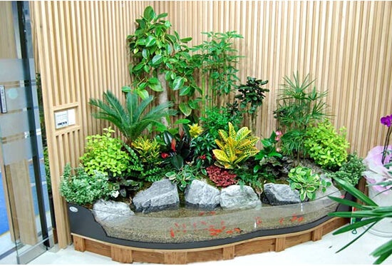 杭州山水坊室内景观设计 简述室内生态盆景的好处