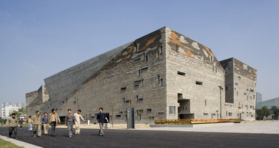 王澍获奖之时的作品：宁波博物馆，2003-2008，宁波，中国