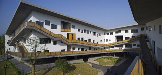 王澍获奖之时的作品：象山新校区二期工程，2004-2007，杭州，中国