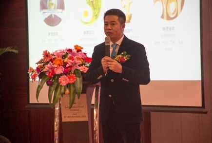 中国美食星势力联盟执行秘书长、寻蜜鸟CEO潘求辉现场发言