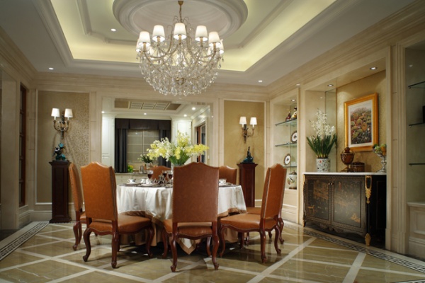 古典欧式风格，新中式风格，餐厅设计