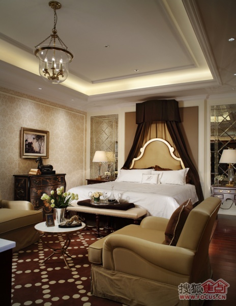 古典欧式风格，新中式风格，卧室设计