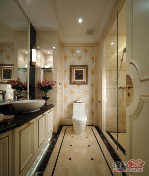 古典欧式风格，新中式风格，浴室设计