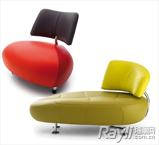 Leolux系列皮质沙发，缤纷色彩为居室增添靓丽风景。