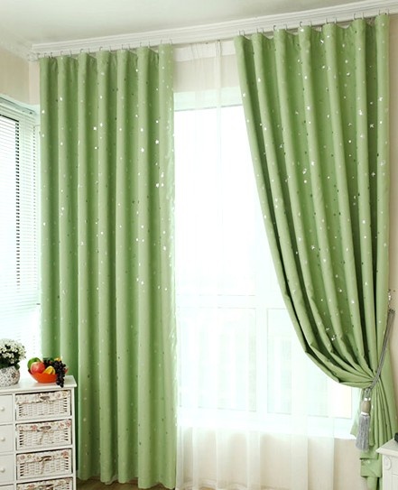 绿色遮光窗帘