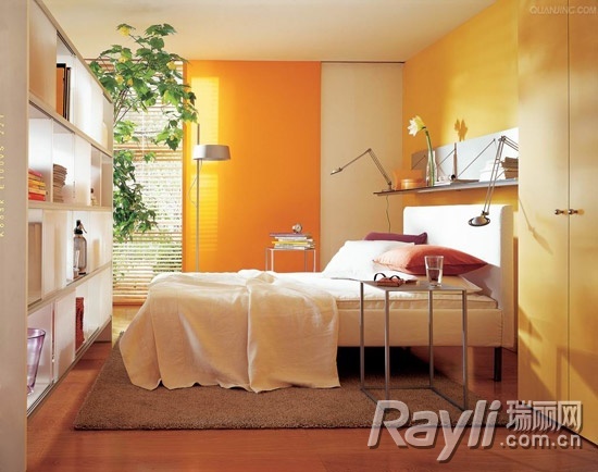 黄色为卧室注入阳光般的暖意