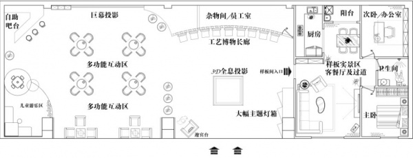 刘恺设计的家装O2O线下实体店草图