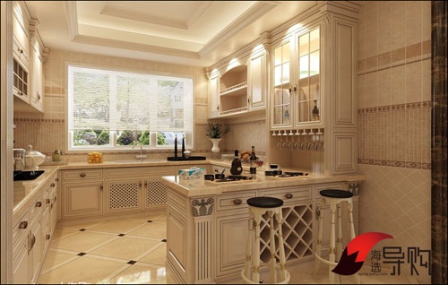 厨房瓷砖设计美图 让你爱上下厨房