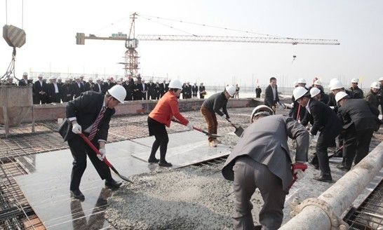 仁豪惠州工业园整体项目工程荣耀封顶