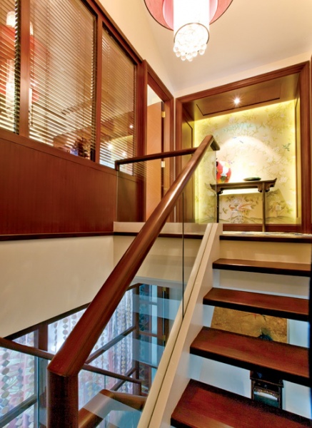 中式独栋别墅时尚多彩的别墅装修设计