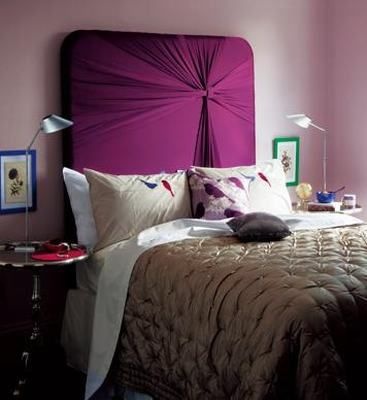 用紫色布艺家纺产品 装扮典雅的居室