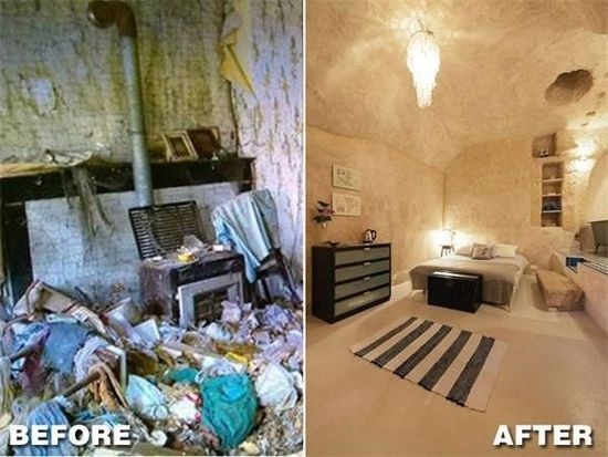 法国80后小夫妻1欧元买洞穴 改造一年成豪宅