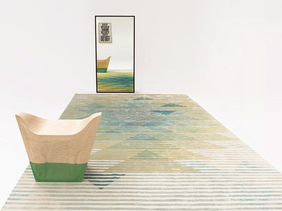 raw edges梦幻色彩的湖泊系列地毯