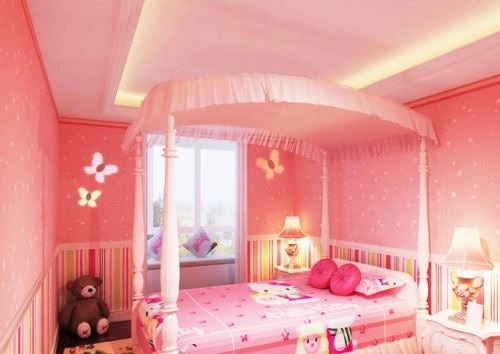 梦幻的粉红公主房 让林志玲越睡越年轻