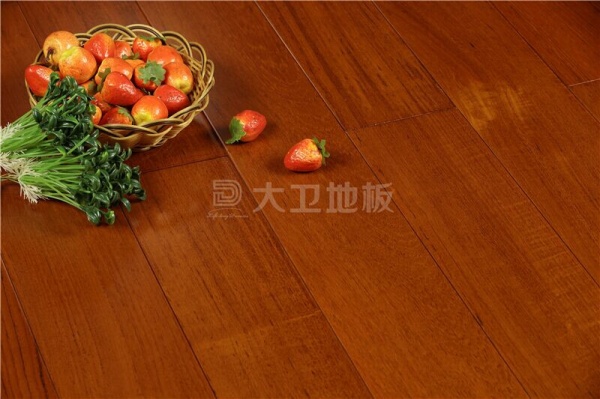 大卫23℃纯实木地热地板：柚木