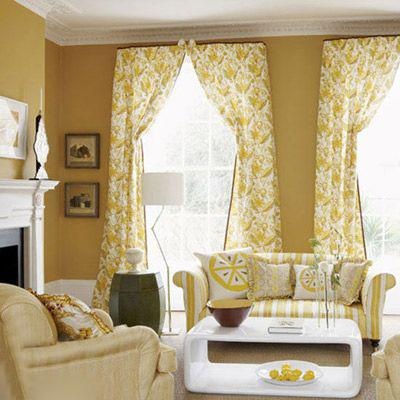 相同花色的窗帘会成为家中一道最特别的风景