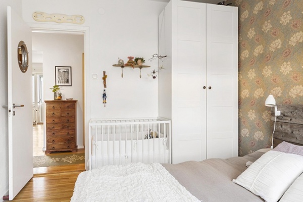 瑞典56平方米复古乡村一居室公寓