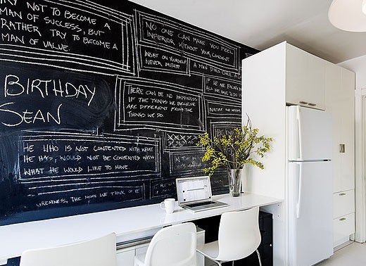 DIY打造居家黑板涂鸦墙