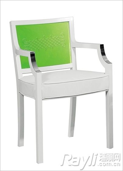 XO绿色靠背椅子 