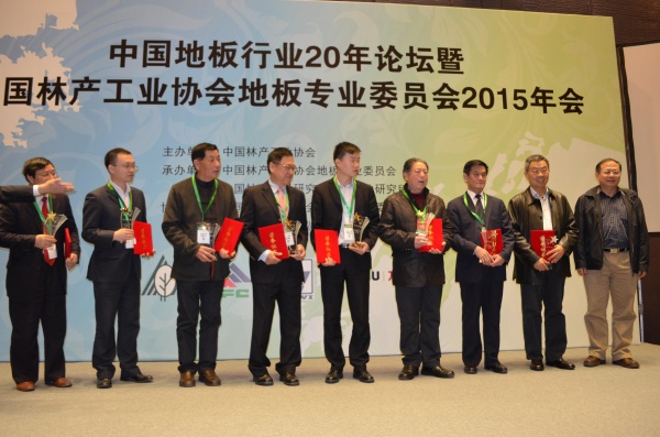 中国林产工业协会地板行业终身荣誉奖