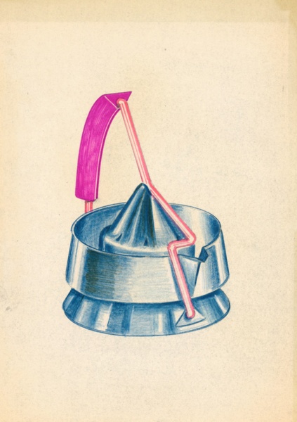 denis santachiara“咖啡机”概念草图，1982年