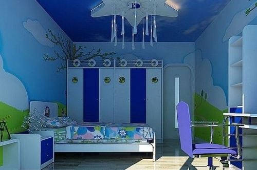 儿童房天花板设计