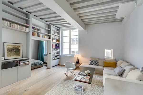 巴黎50平方米现代简约公寓 小空间大利用
