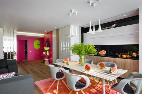 俄罗斯彩色糖果两居室公寓 极具视觉刺激