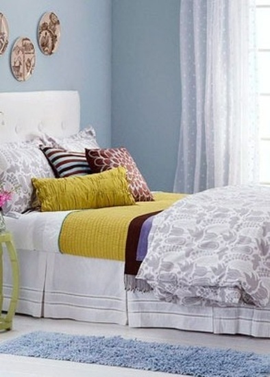 卧室块毯多用于卧床附近