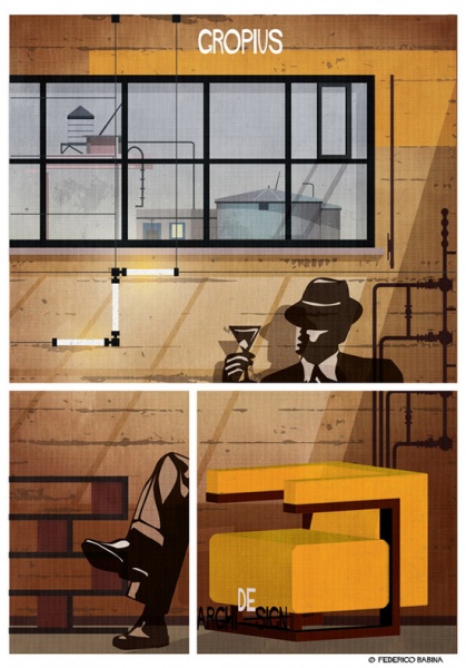 Federico Babina呈现建筑设计史上的标志性设计作品